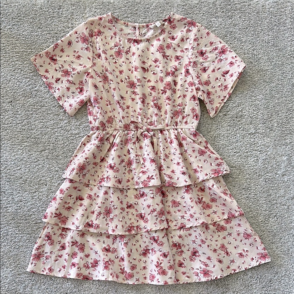 Hayden Girls Floral Pink Dress